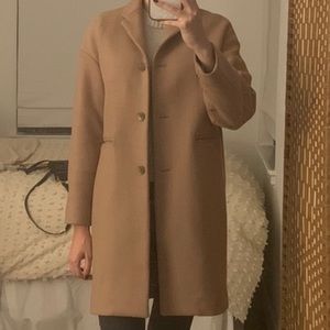 Everlane Rewool Cocoon Coat Jacket Camel Xsmall